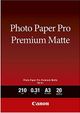 Canon PM-101 Premium Papier A3 matt, 210g/m²,   20 Blatt (8657B006)