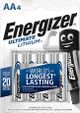 Energizer Ultimate Lithium Mignon AA,  4er-Pack